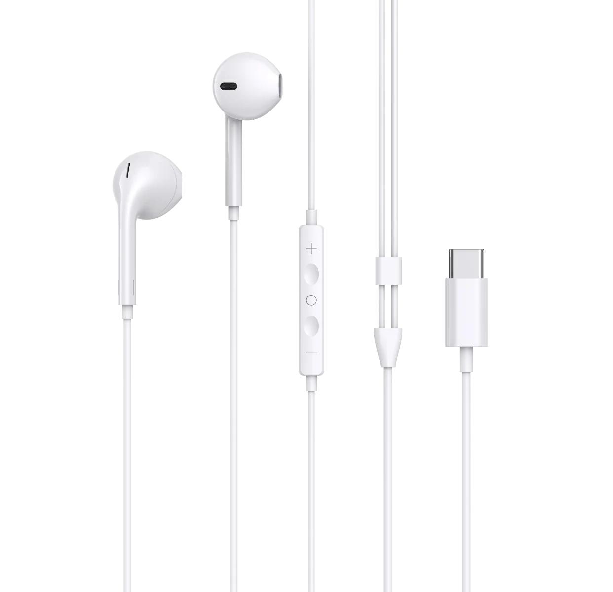 WYE USB-C Wired Earphones with Microphone – White