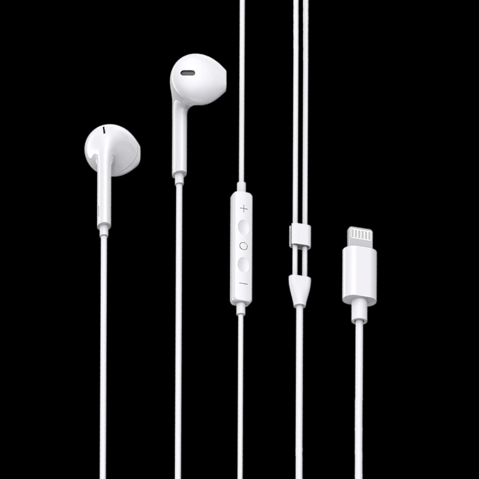 WYE 8-Pin Wired Earphones with Microphone – White